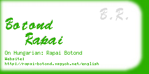 botond rapai business card